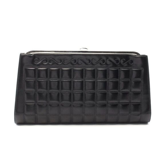 Chanel Leather Chocolate Bar Clutch Bag - Picture 1 of 6